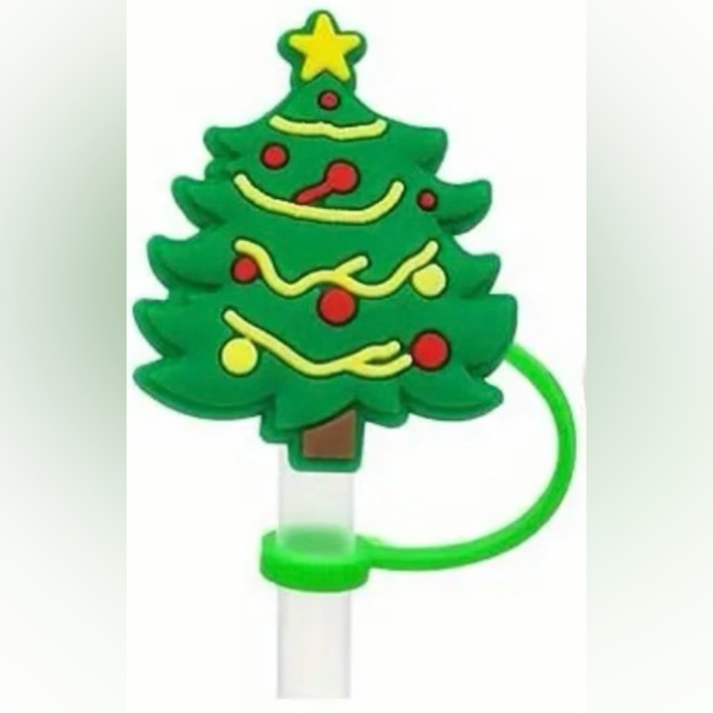 Straw Topper, Christmas Tree Straw Topper/Cover, NEW, Merry Christmas